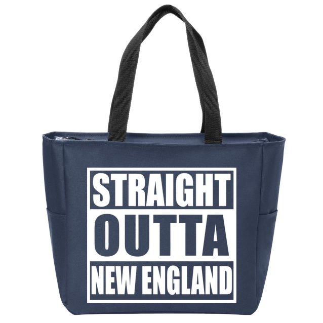 Straight Outta New England Zip Tote Bag