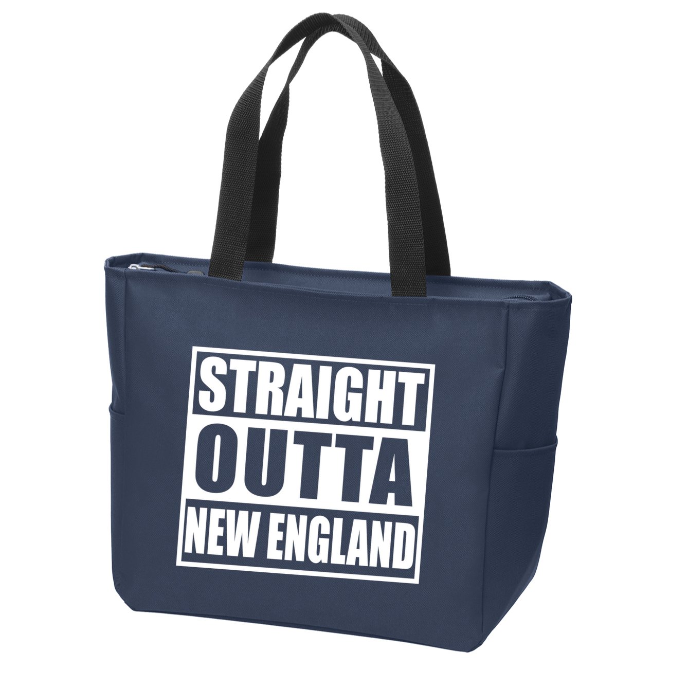 Straight Outta New England Zip Tote Bag