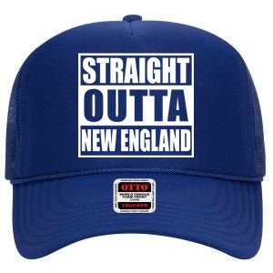 Straight Outta New England High Crown Mesh Back Trucker Hat