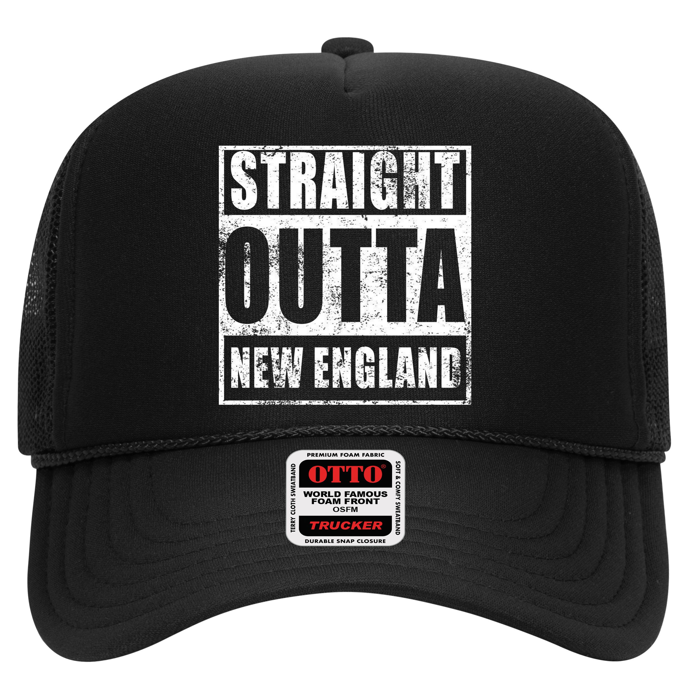 Straight Outta New England Distressed Hat