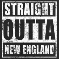 Straight Outta New England Distressed Hat