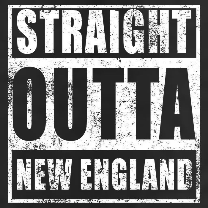 Straight Outta New England Distressed Hat