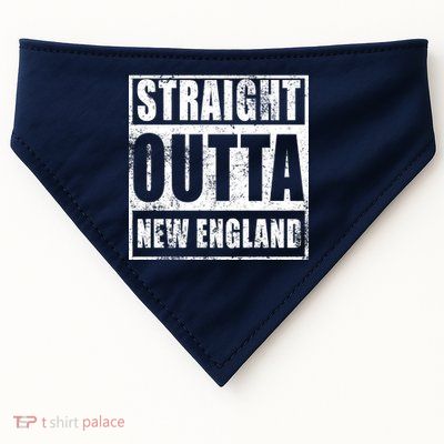 Straight Outta New England Distressed USA-Made Doggie Bandana