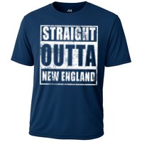 Straight Outta New England Distressed Cooling Performance Crew T-Shirt