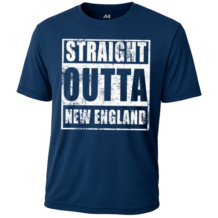 Straight Outta New England Distressed Cooling Performance Crew T-Shirt