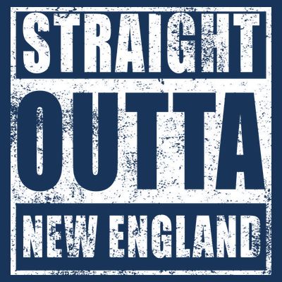 Straight Outta New England Distressed T-Shirt