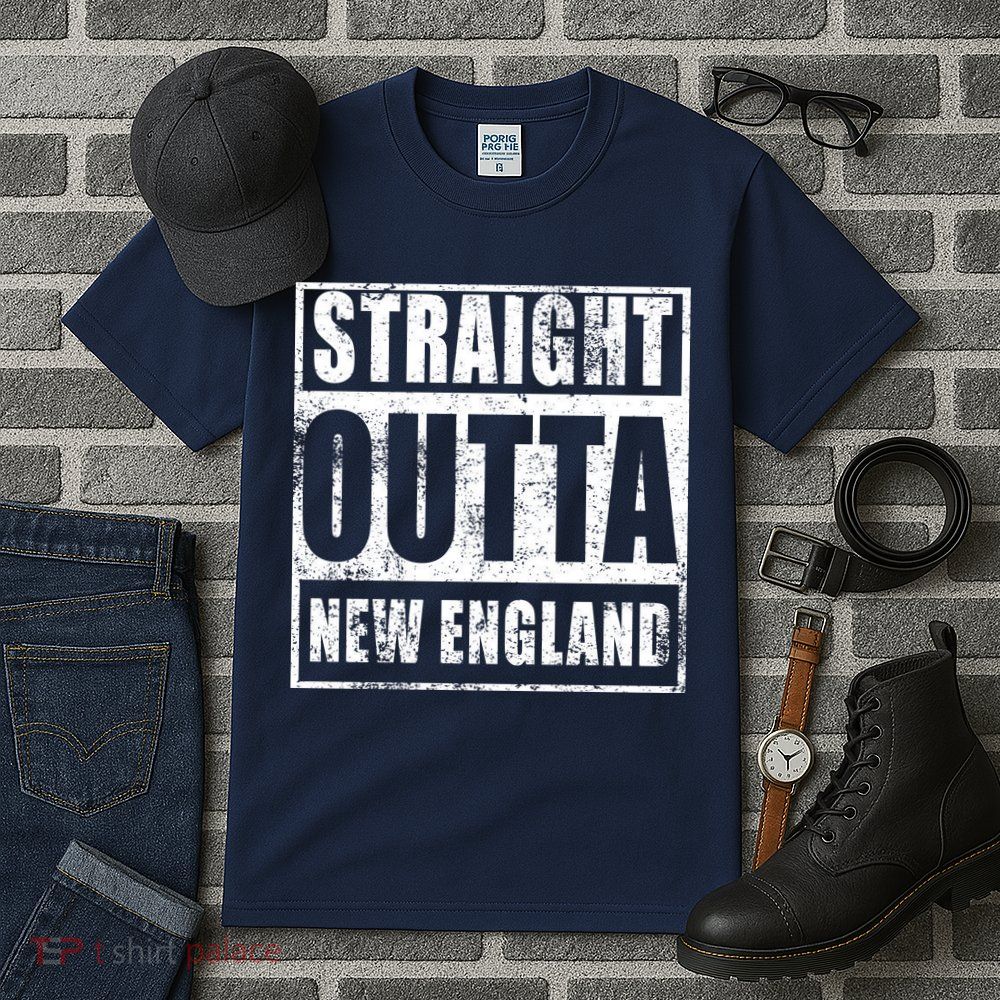Straight Outta New England Distressed Tall T-Shirt