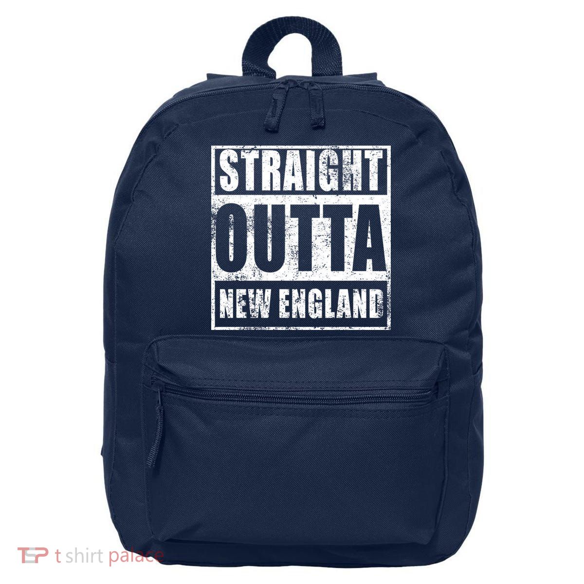 Straight Outta New England Distressed 16 in Basic Backpack