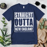 Straight Outta New England Distressed Premium T-Shirt