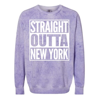 Straight Outta New York Colorblast Crewneck Sweatshirt