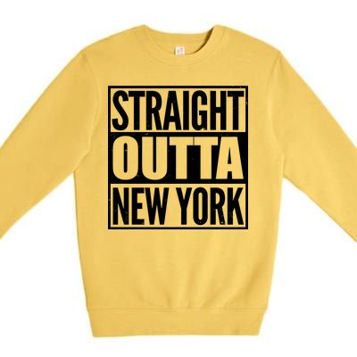 Straight Outta New York Premium Crewneck Sweatshirt