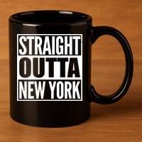 Straight Outta New York 11oz C Handle Ceramic Mug