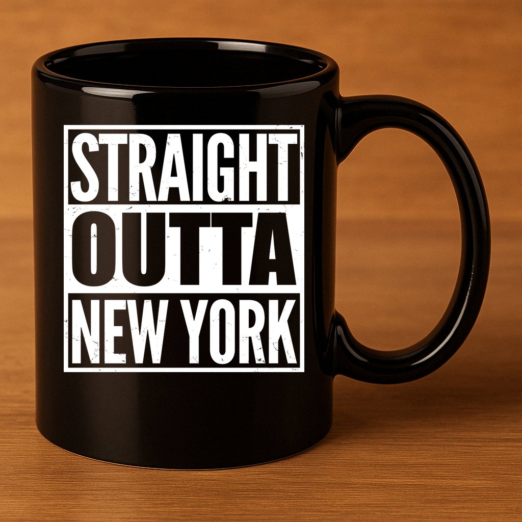 Straight Outta New York 11oz C Handle Ceramic Mug