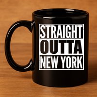 Straight Outta New York 11oz C Handle Ceramic Mug