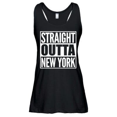 Straight Outta New York Ladies Essential Flowy Tank