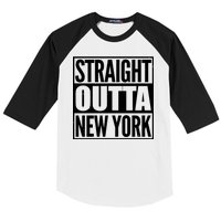 Straight Outta New York Baseball Sleeve Shirt