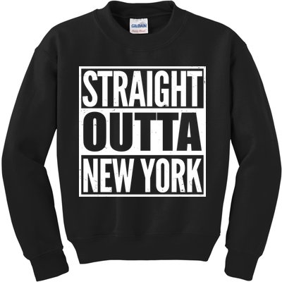 Straight Outta New York Kids Sweatshirt