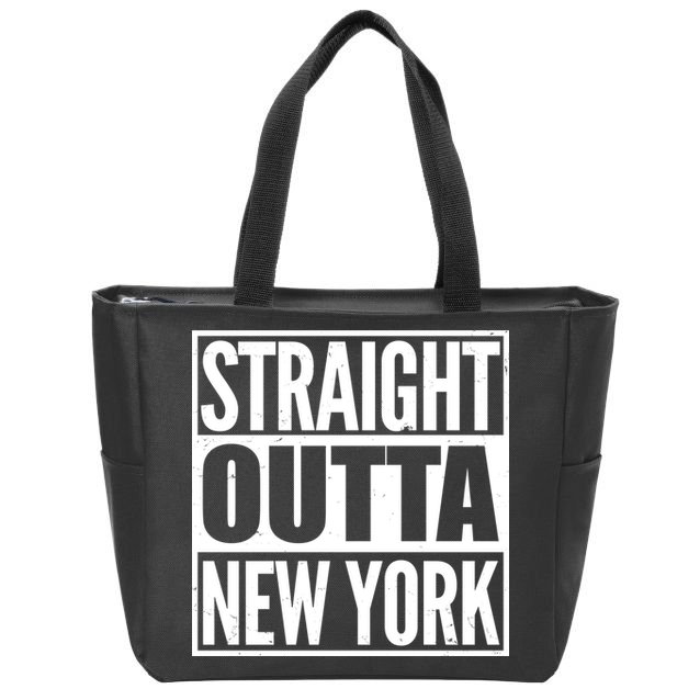 Straight Outta New York Zip Tote Bag