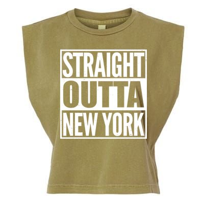 Straight Outta New York Garment-Dyed Women's Muscle Tee