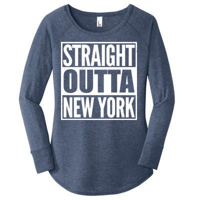 Straight Outta New York Women's Perfect Tri Tunic Long Sleeve Shirt