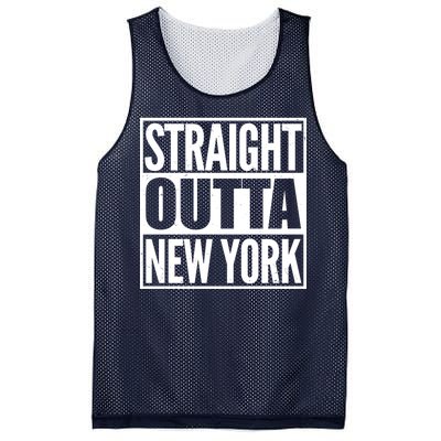 Straight Outta New York Mesh Reversible Basketball Jersey Tank