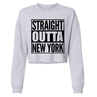 Straight Outta New York Cropped Pullover Crew