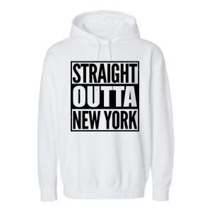 Straight Outta New York Garment-Dyed Fleece Hoodie