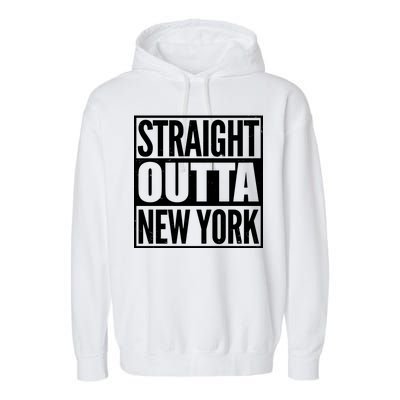 Straight Outta New York Garment-Dyed Fleece Hoodie