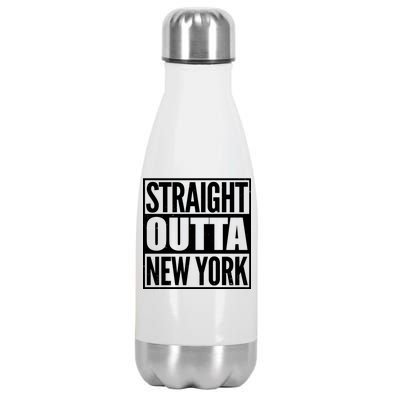 Straight Outta New York Stainless Steel Insulated Water Bottle