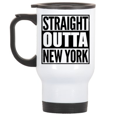 Straight Outta New York Stainless Steel Travel Mug