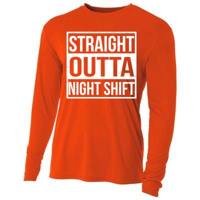 Straight Outta Night Shift Cooling Performance Long Sleeve Crew