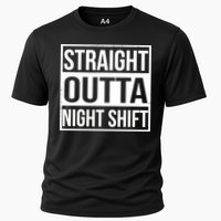 Straight Outta Night Shift Cooling Performance Crew T-Shirt