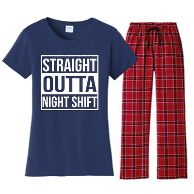 Straight Outta Night Shift Women's Flannel Pajama Set