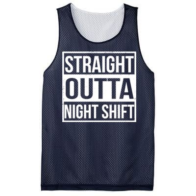 Straight Outta Night Shift Mesh Reversible Basketball Jersey Tank