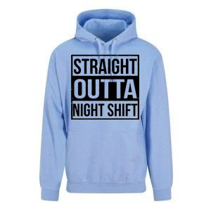 Straight Outta Night Shift Unisex Surf Hoodie