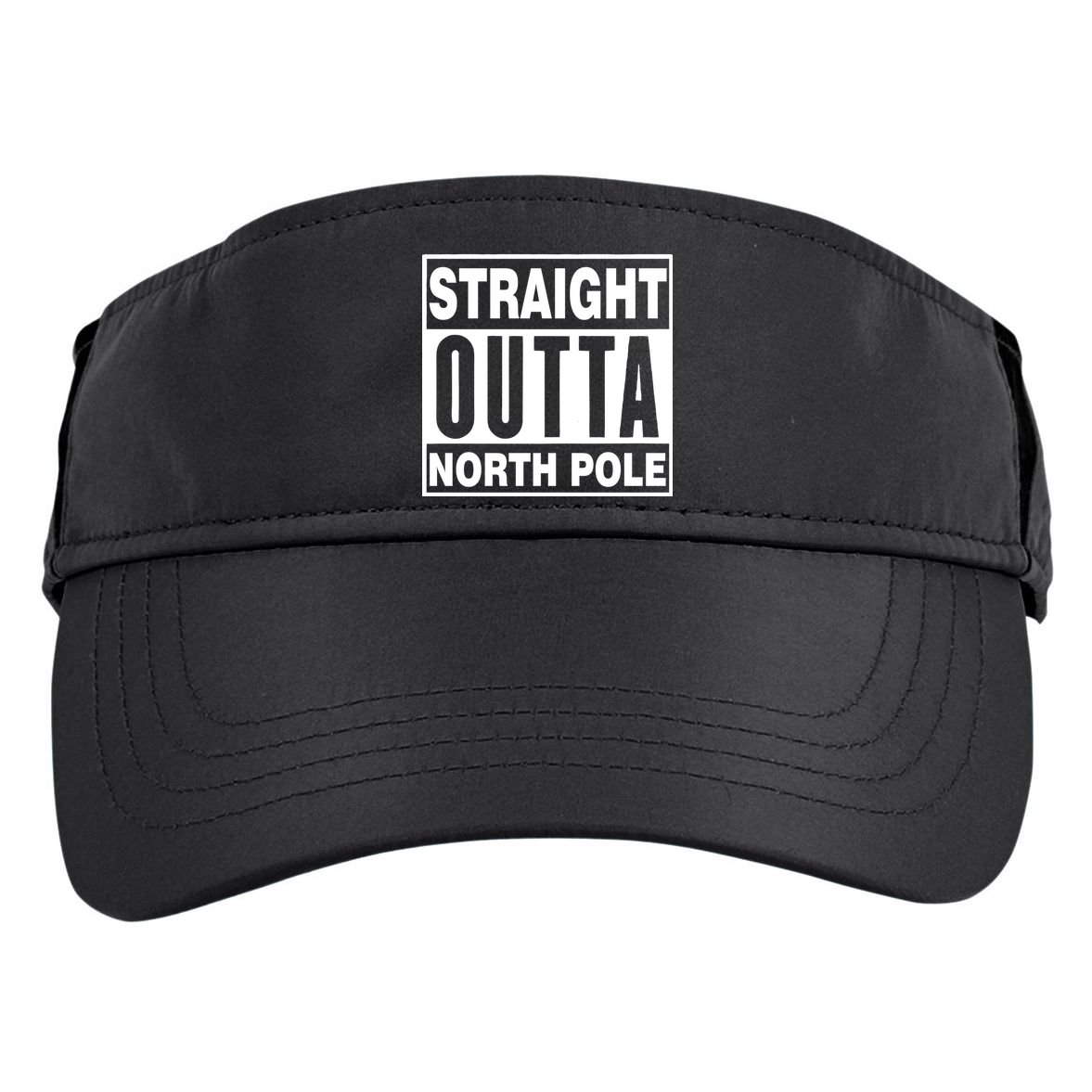 Straight Outta North Pole Adult Drive Performance Visor