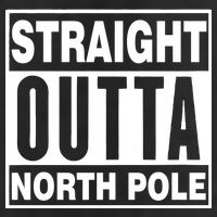 Straight Outta North Pole Adult Drive Performance Visor
