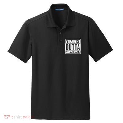 Straight Outta North Pole Dry Zone Grid Polo