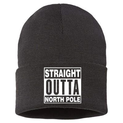 Straight Outta North Pole Sustainable Knit Beanie
