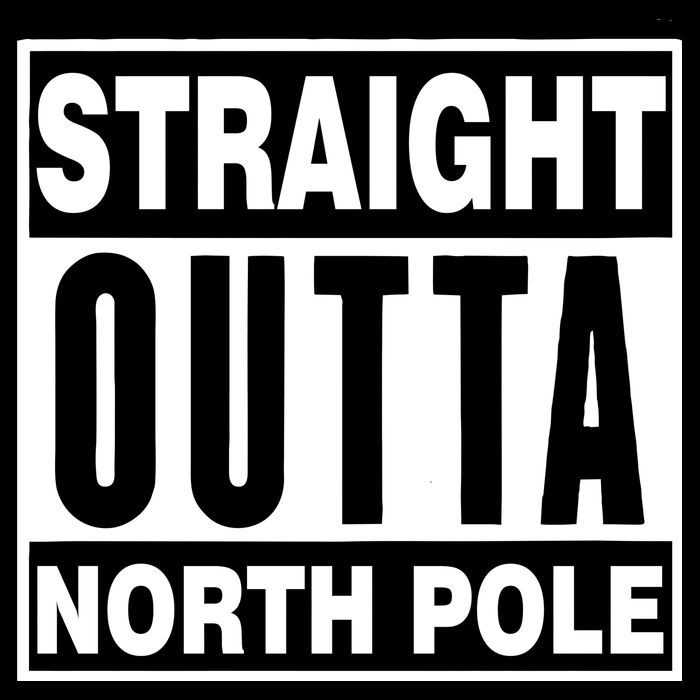 Straight Outta North Pole Women's Crop Top Tee