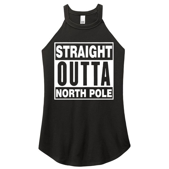 Straight Outta North Pole Women's Perfect Tri Rocker Tank