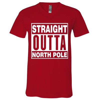 Straight Outta North Pole V-Neck T-Shirt