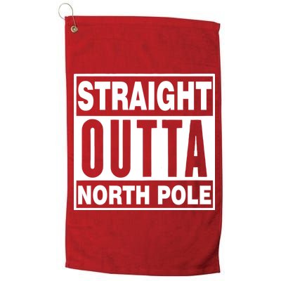 Straight Outta North Pole Golf Towel
