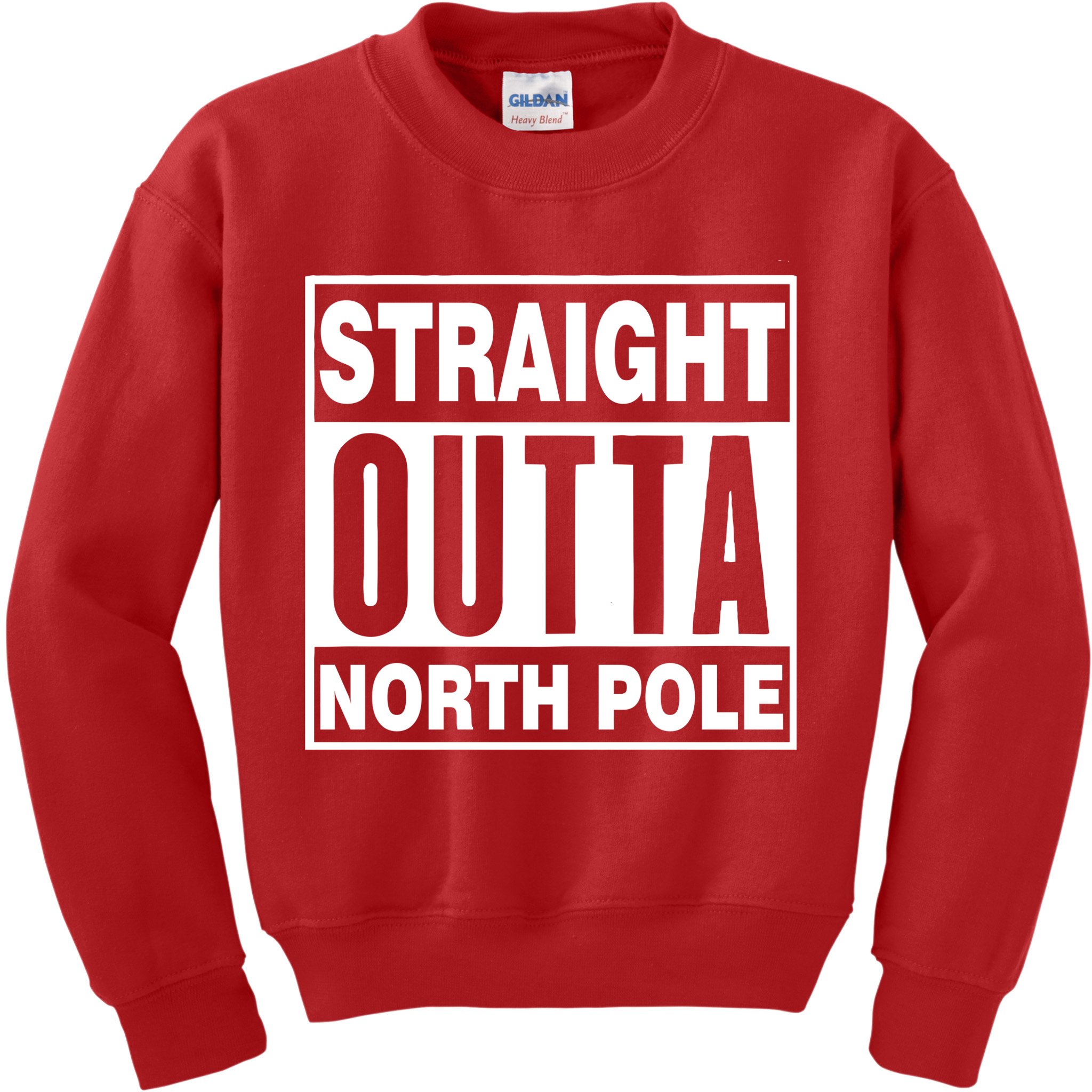 Straight Outta North Pole Kids Sweatshirt