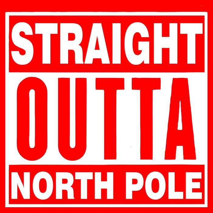 Straight Outta North Pole Kids Sweatshirt