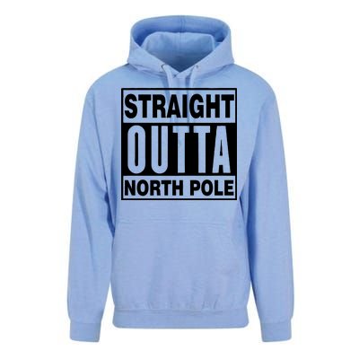 Straight Outta North Pole Unisex Surf Hoodie