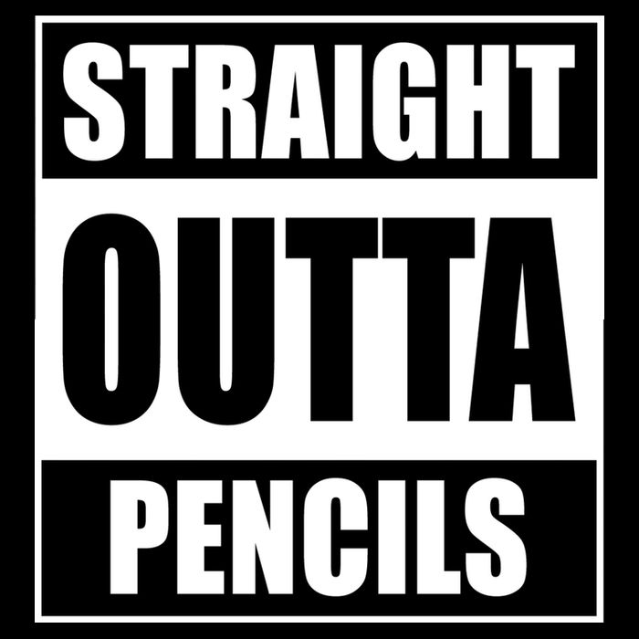 Straight Outta Pencils Cooling Performance Crew T-Shirt
