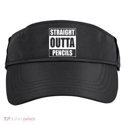Straight Outta Pencils Adult Drive Performance Visor