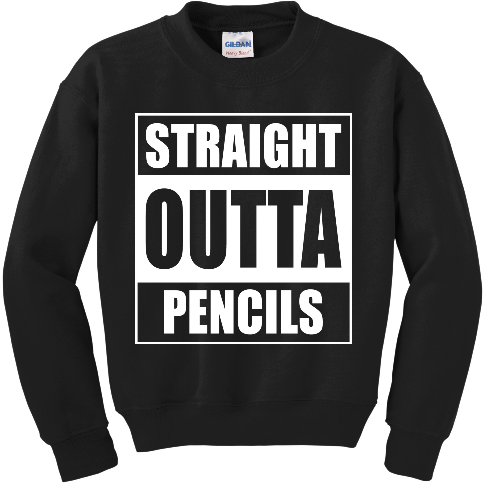 Straight Outta Pencils Kids Sweatshirt