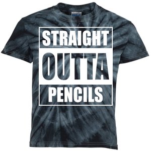 Straight Outta Pencils Kids Tie-Dye T-Shirt